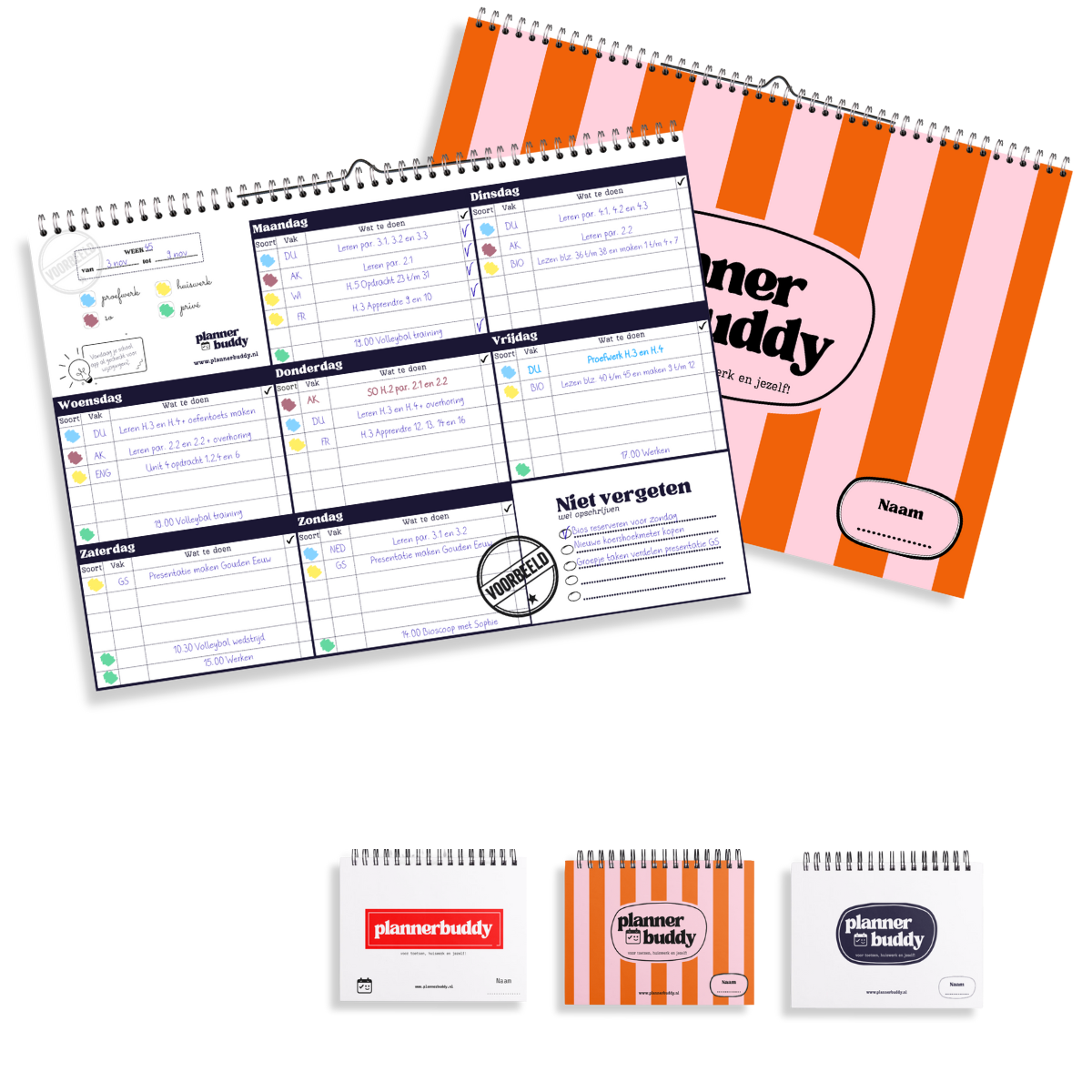 Header image planner Huiswerkplanner puddyplanner