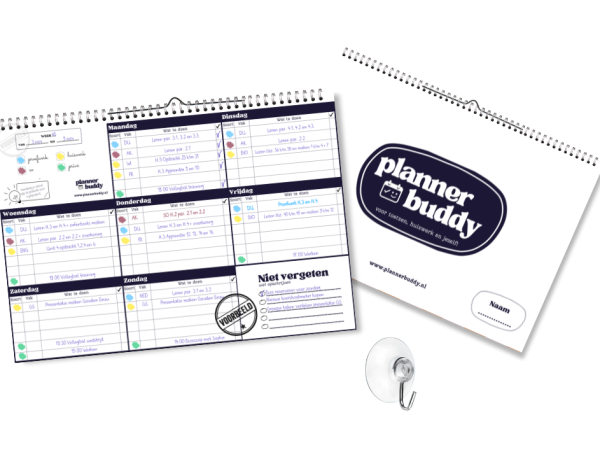Plannerbuddy huiswerkplanner blauw neutraal puber