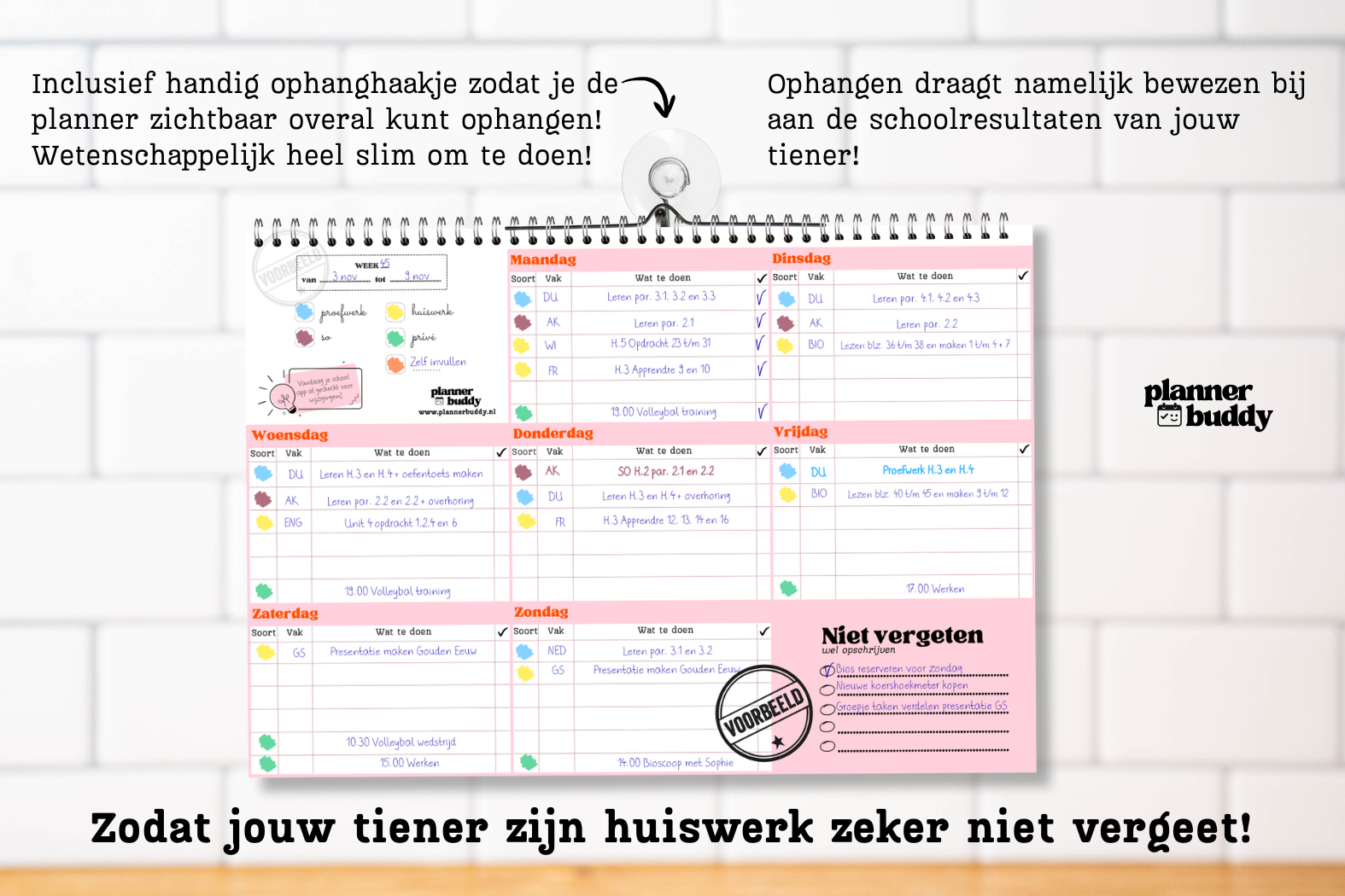 PlannerBuddy Roze met een klein drukfoutje - Afbeelding 4