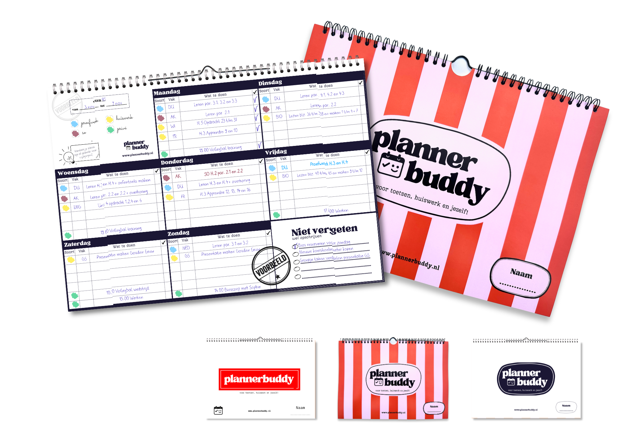 Huiswerkplanner studieplanner plannerbuddy def Huiswerkplanner studieplanner plannerbuddy