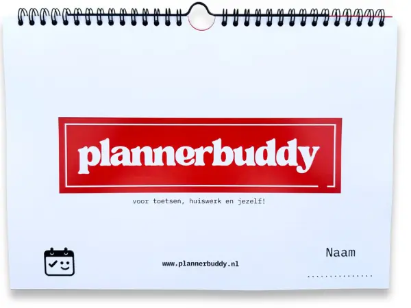 huiswerkplanner studieplanner rood plannerbuddy