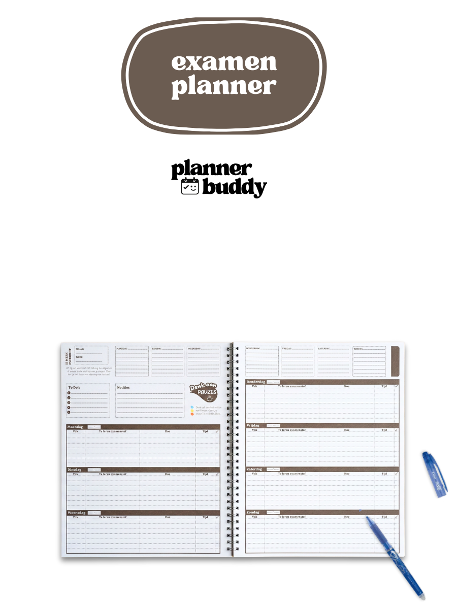 examenplanner huiswerkplanner 